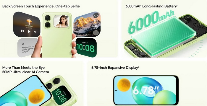 มือถือจอหลังงบไม่เกิน 5,100 บาท HONOR X5ds คุ้มสุด