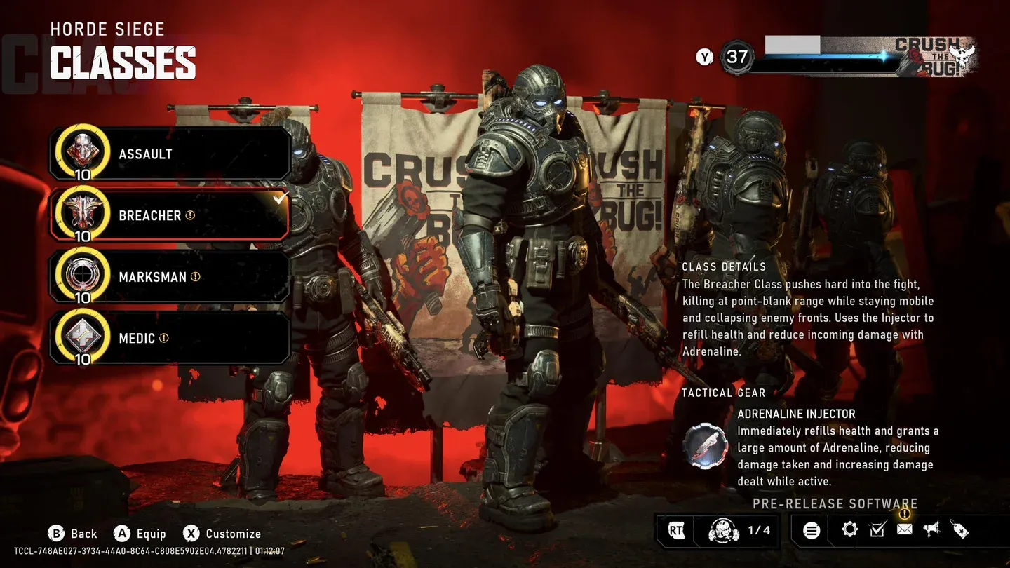จัดอันดับอาวุธและ Build ทั้ง 4 คลาสใน Gears of War E-Day