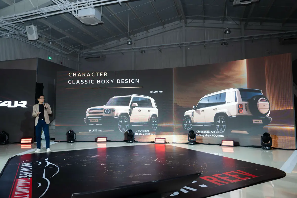 D-SUV ไฮบริดไฟฟ้า iCAUR V27 REEV ระยะวิ่ง 1,000 กม. ใต้ล้านที่คุ้มสุด