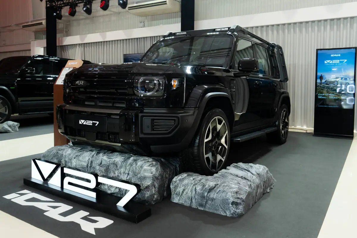 D-SUV ไฮบริดไฟฟ้า iCAUR V27 REEV ระยะวิ่ง 1,000 กม. ใต้ล้านที่คุ้มสุด
