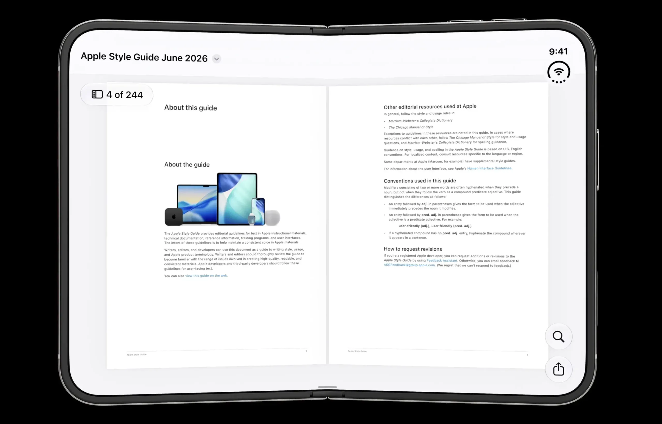ดูเอกสาร PDF สองหน้าเหมือนเปิดหนังสือบน iPhone Duo