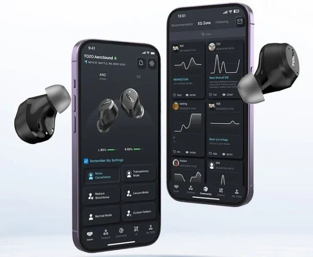 TOZO AeroSound หูฟัง ANC ตัดเสียง 45dB ท้าชนรุ่นเรือธง