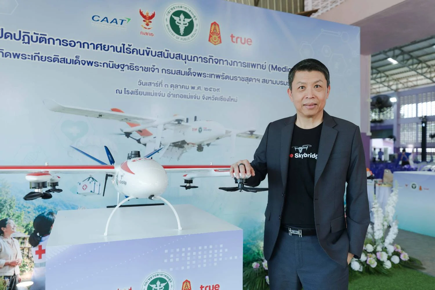 เมื่อโดรนส่งยากลายเป็นโครงข่ายโลจิสติกส์ทางอากาศการแพทย์