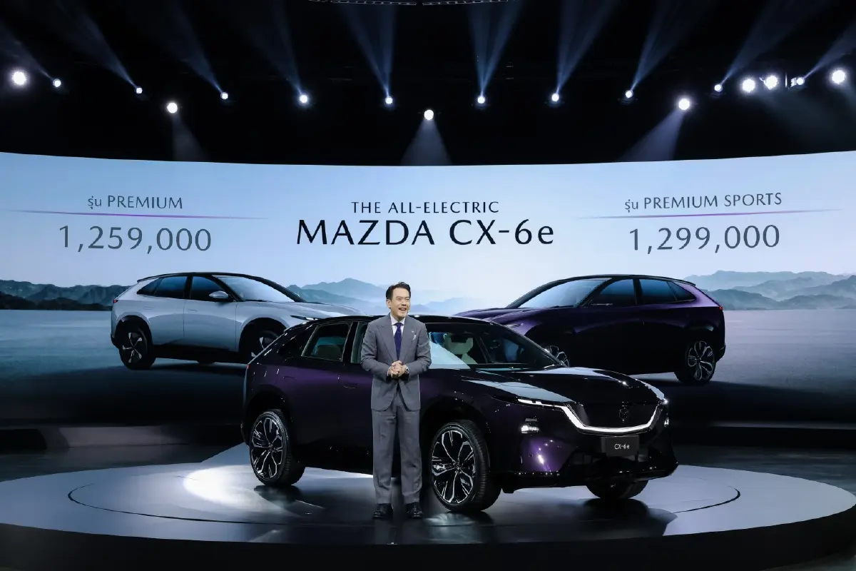 Mazda CX-6e Premium Electric SUV ระยะวิ่ง 555 กม ชาร์จไว 15 นาที แตกต่างอย่างไร