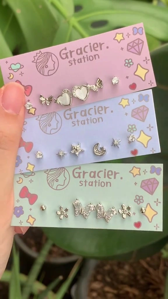 ต่างหูเซ็ตก้านเงินแท้ 925 ตกชิ้นละสิบกว่าบาท เราใส่จริงตอบตรงๆ ทุกข้อสงสัย