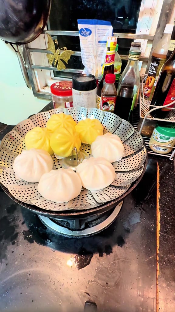 ที่นึ่งสแตนเลสพับได้ ใบละไม่กี่สิบ เปลี่ยนหม้อใบเดียวเป็นซึ้งนึ่งทันกินเจ