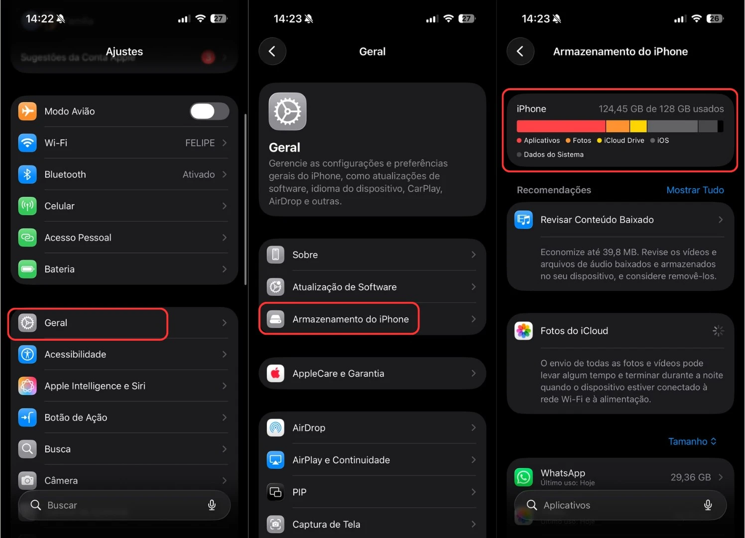 ไฟล์แคชที่ซ่อนอยู่กำลังกินความจุ iPhone ของคุณ