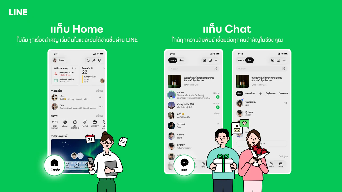 LINE ปรับโฉม 5 แท็บใหม่ เปลี่ยนประสบการณ์ชีวิตบนแอปเดียว