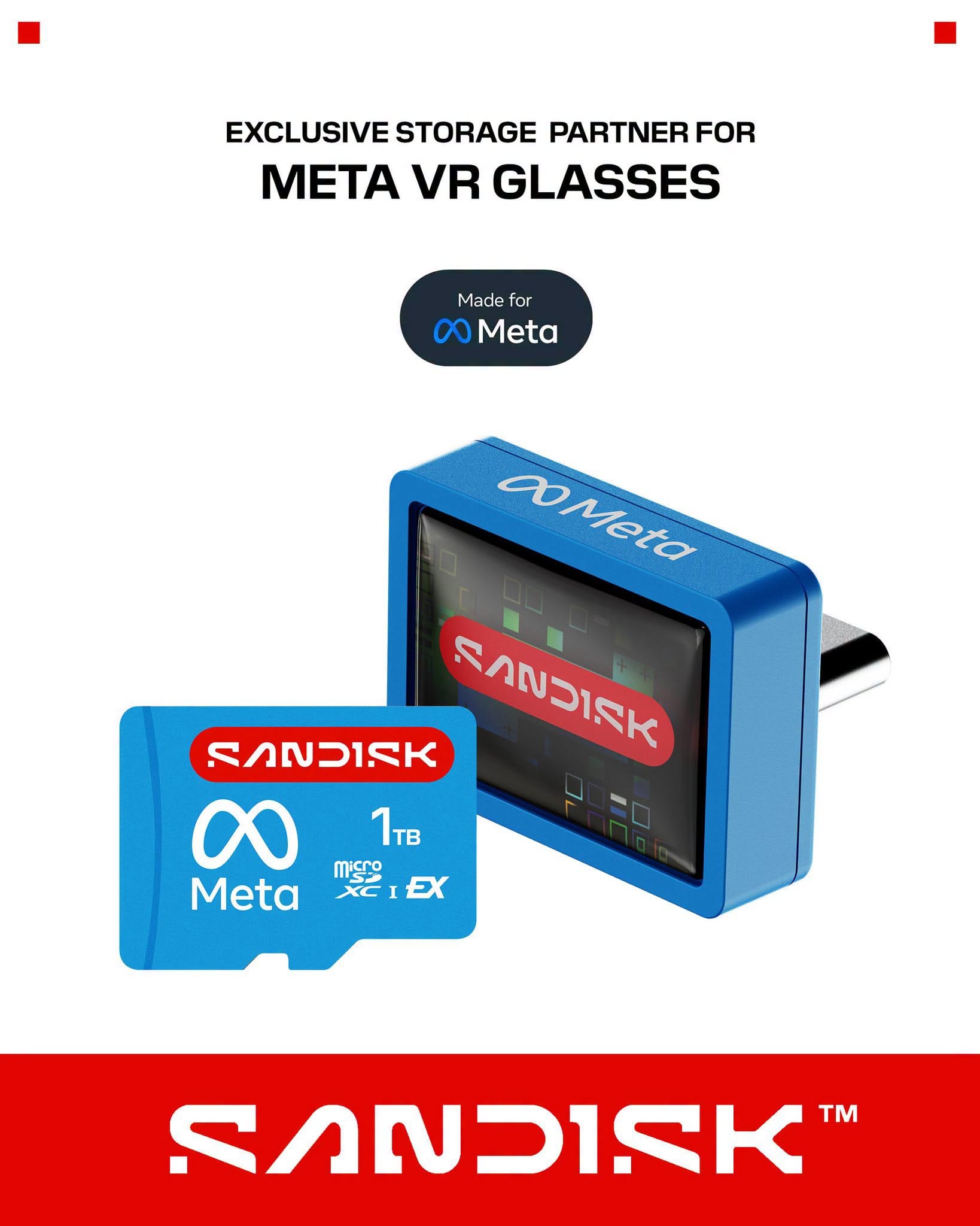 Sandisk จับมือ Meta ยกระดับสตอเรจเฉพาะทางสำหรับแว่น VR และ Quest