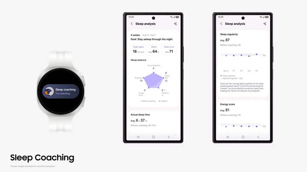 Samsung Health Sleep Coaching วิเคราะห์การนอน 3 วันก็เริ่มโค้ชได้