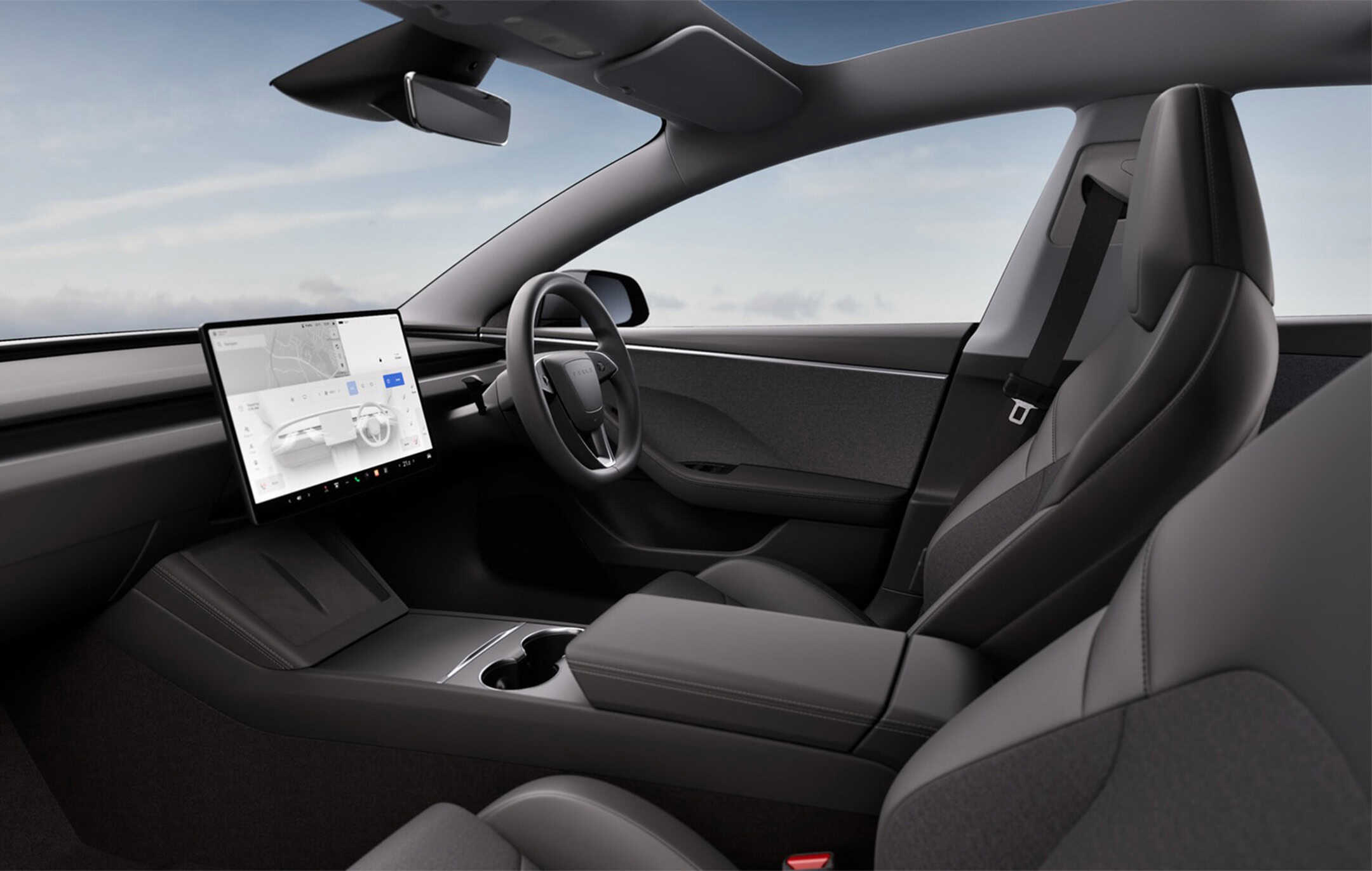 เจาะลึก Tesla Model 3 อัปเกรดใหม่ จอ 16 นิ้ว V2L และภายใน Zen Grey
