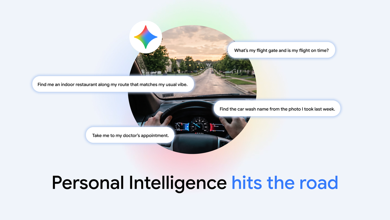 Gemini Android Auto ผู้ช่วย Personal Intelligence แบบ hands-free เพื่อความปลอดภัยขณะขับรถ