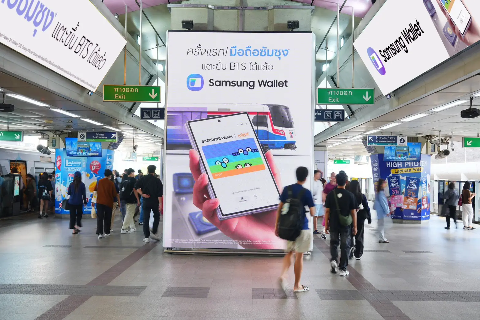 แตะมือถือขึ้น BTS BRT เรือด่วน ด้วย Samsung Wallet และ Rabbit Virtual Card