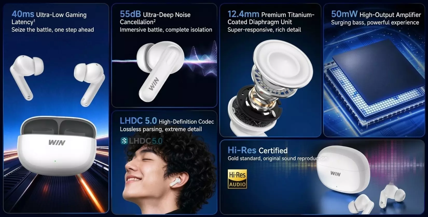 HONOR WIN Earbuds หูฟัง ANC ขั้นสูงที่กล้าชนแฟลกชิปตัวท็อป