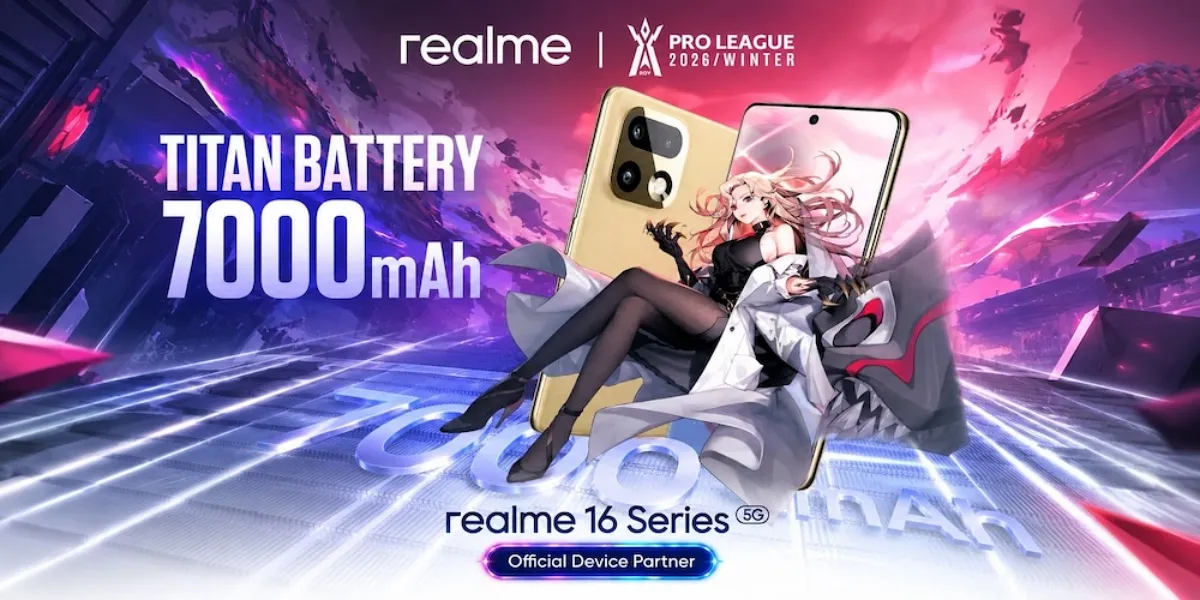 realme 16 Series 5G ขึ้นแท่นมือถือเกม RoV ทางการ จอ 144Hz แบต 7000mAh