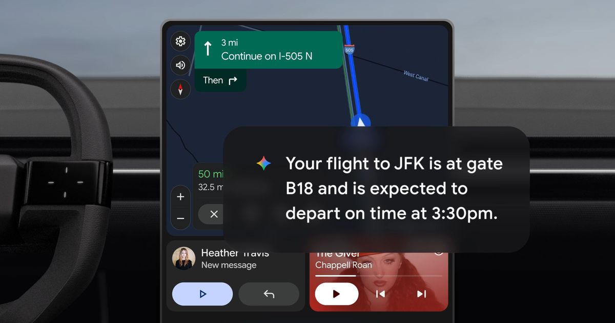 ใช้ Gemini Android Auto ให้ฉลาดขึ้นระหว่างขับรถด้วย Personal Intelligence