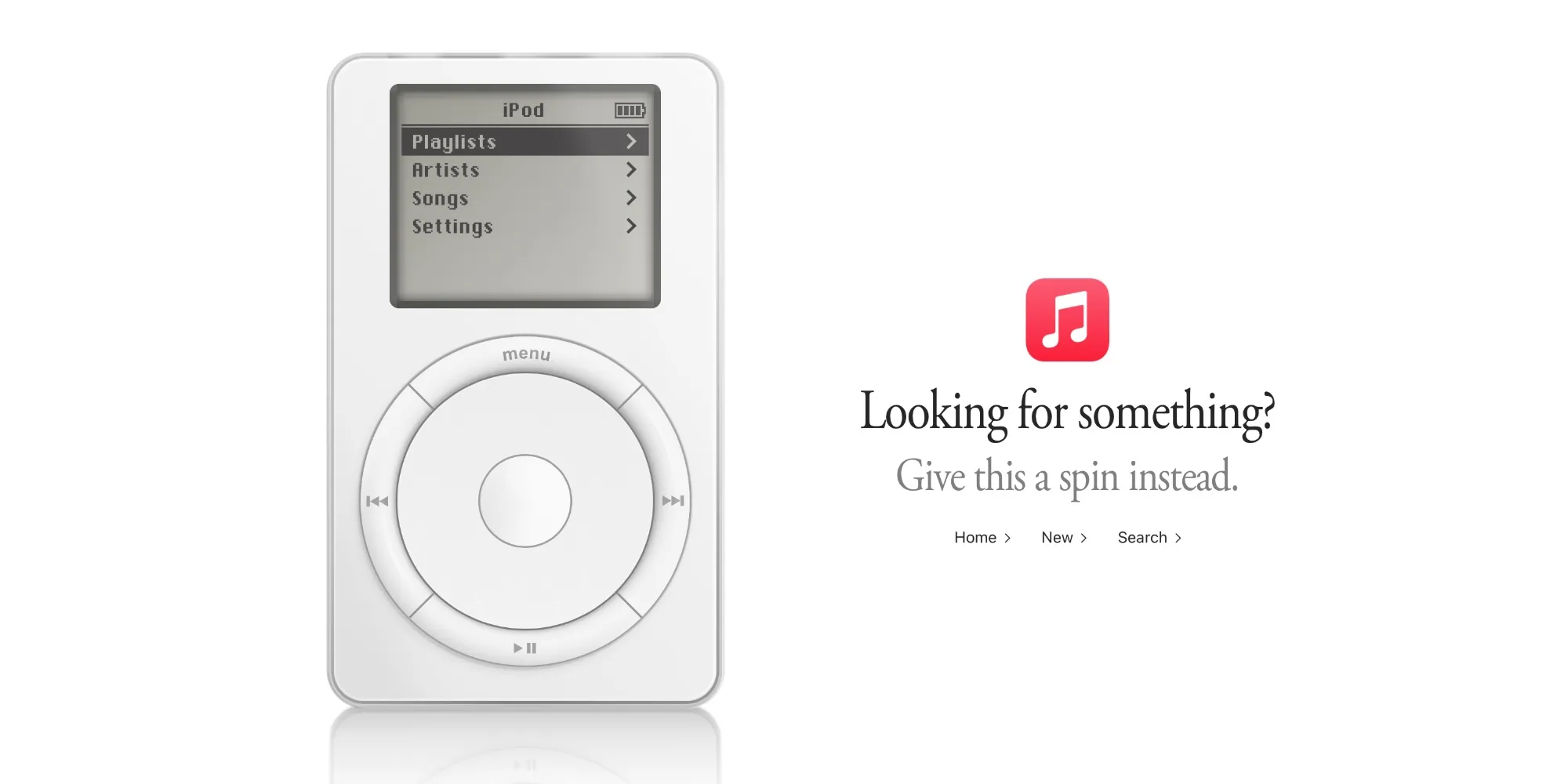 Apple Music แอบซ่อน iPod รุ่นแรกให้เล่นได้เต็มรูปแบบบนเว็บ
