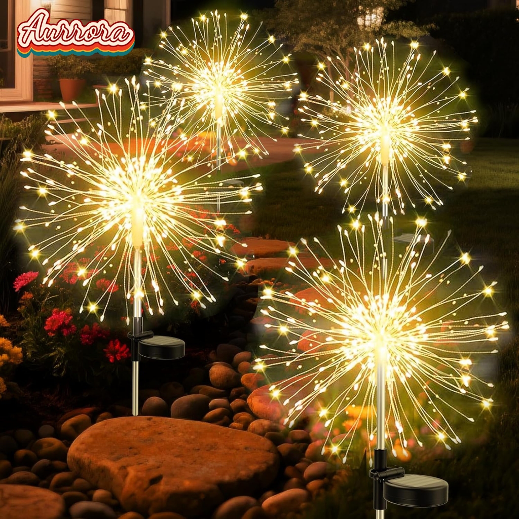ลด 20%: ดอกไม้ไฟโซล่าเซลล์ 120/150LED