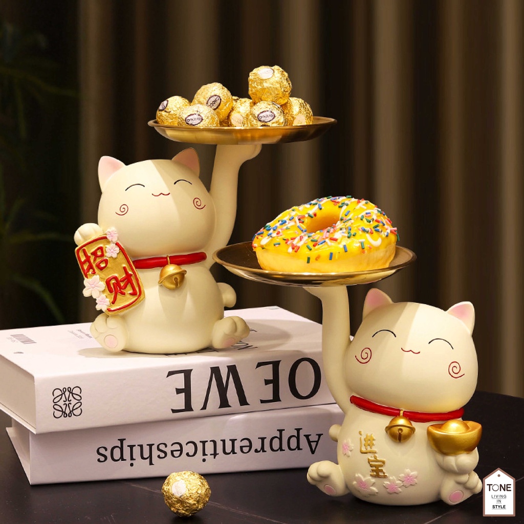 ลด 40%: Homlife แมวมงคล รูปปั้น