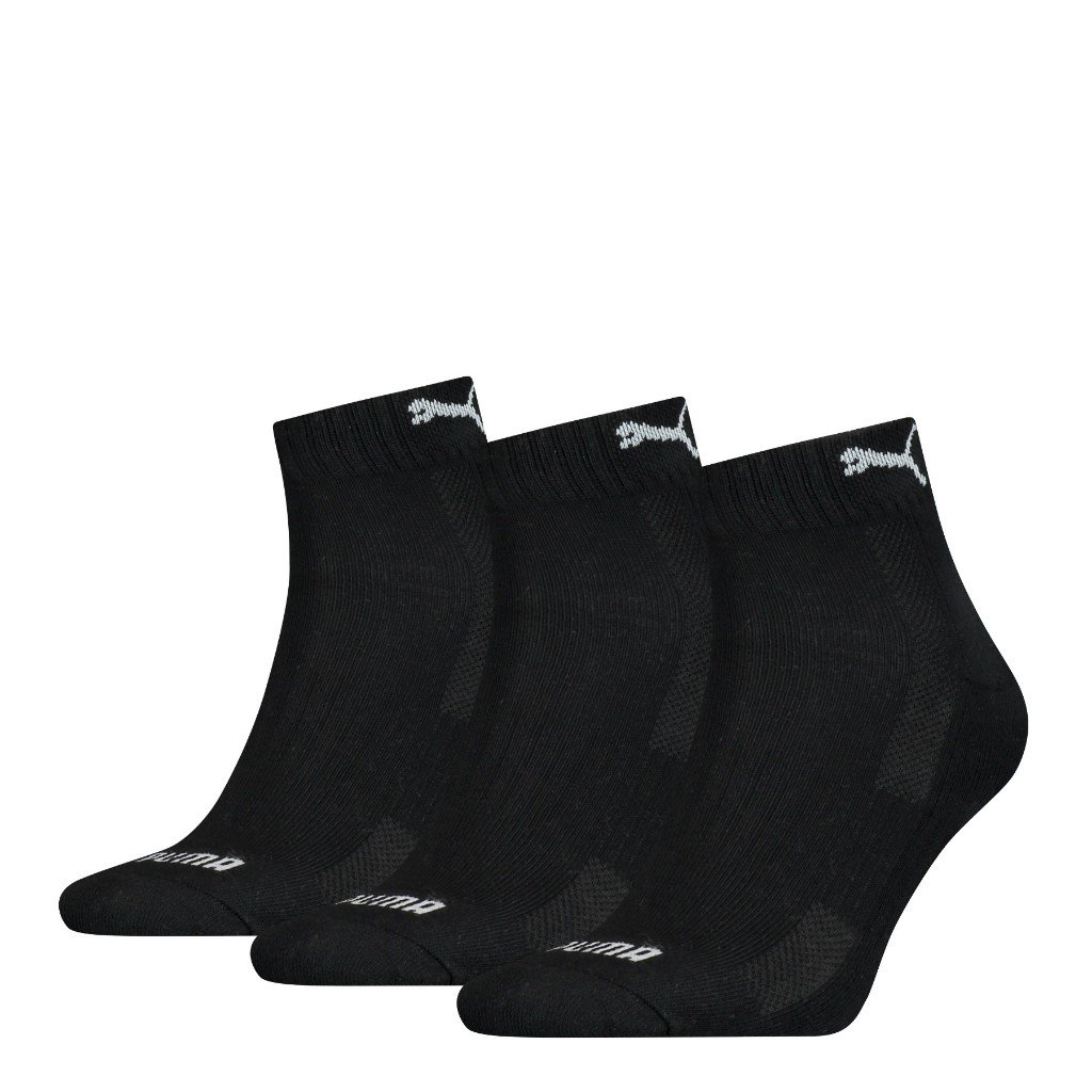 ราคาลดลงใหม่: PUMA ถุงเท้าหุ้มข้อ บุพื้นฝ่าเท้า แพ็ค 3 (35/38, 43/46)