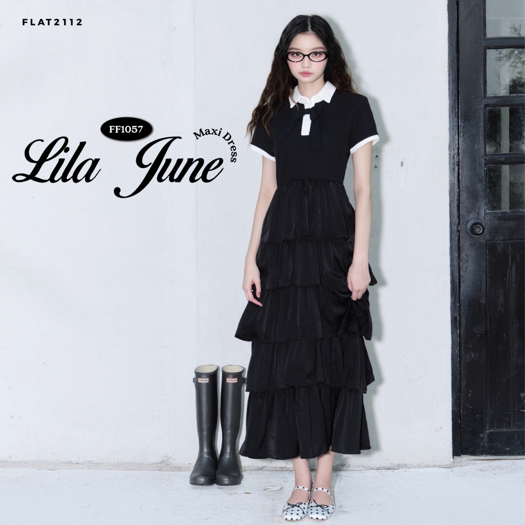 ลด 44%: FLAT2112 : LILA JUNE MAXI (FF1057)