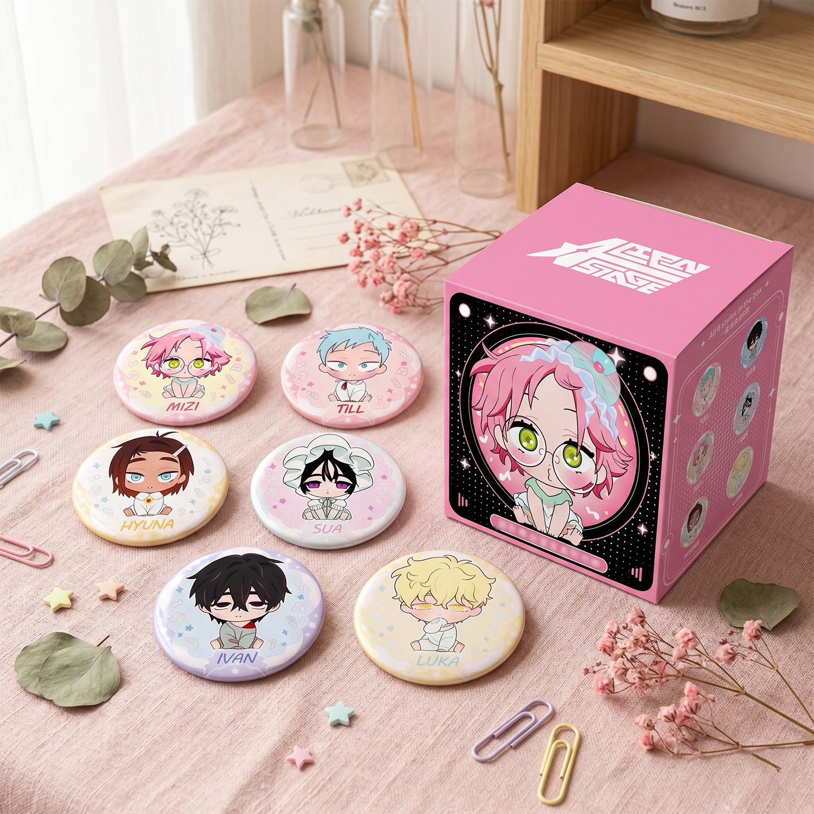 ราคาลดลงใหม่: Alien Stage Baby Series หมุดปุ่มกล่องตาบอด, (แพ็คเดี่ยว,