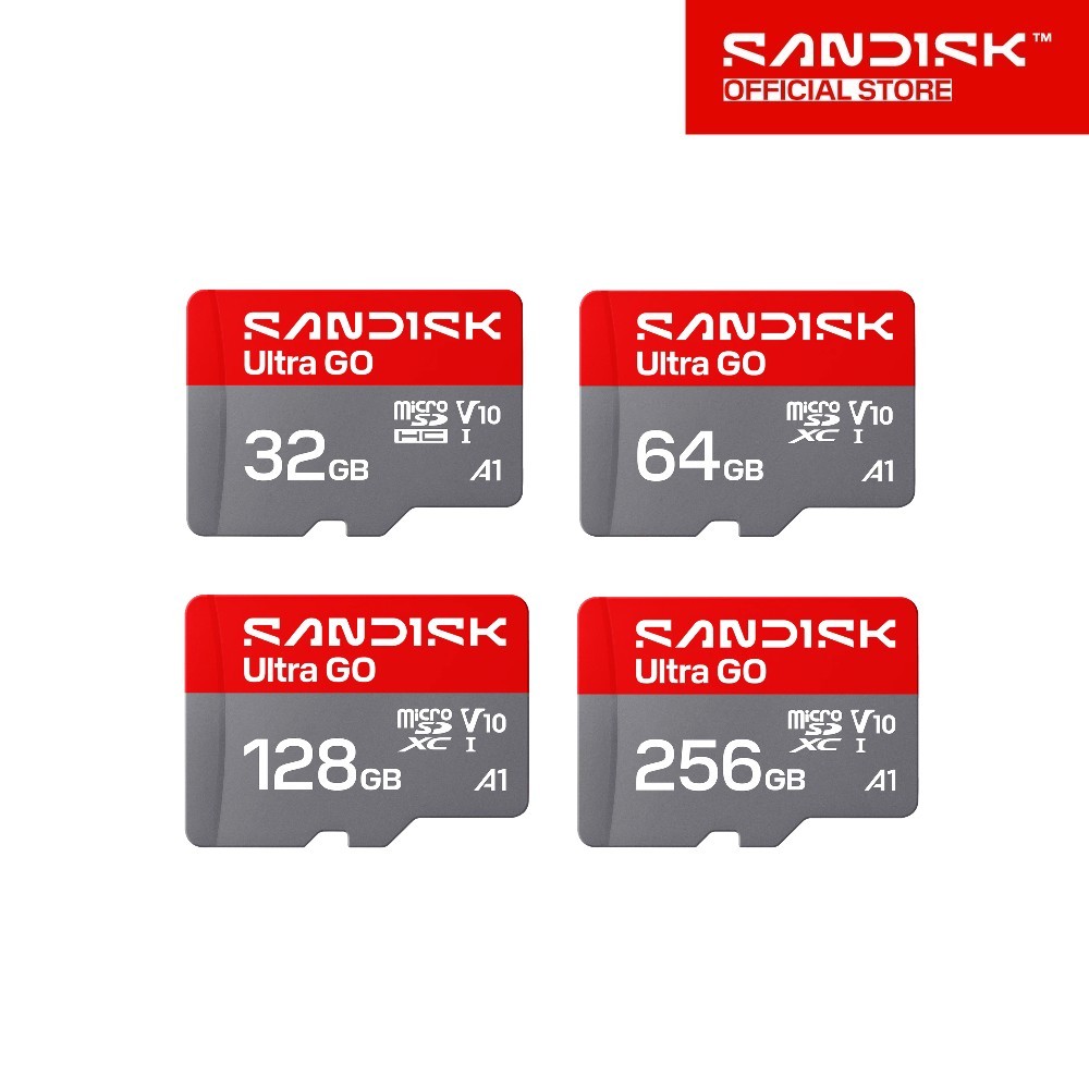 ลด 38%: SANDISK Ultra GO microSDTM UHS-I (SDSQUGN-xx-GN6MN)