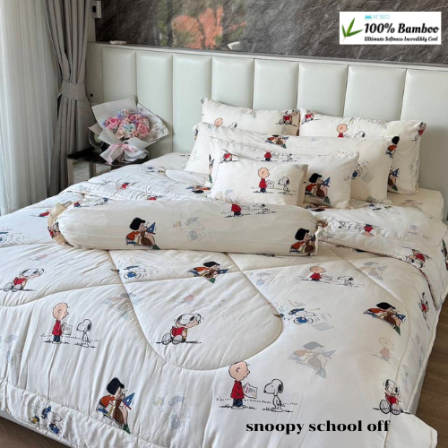 ลด 26%: ผ้าปูที่นอน ผ้าห่มนวม ลาย snoopy