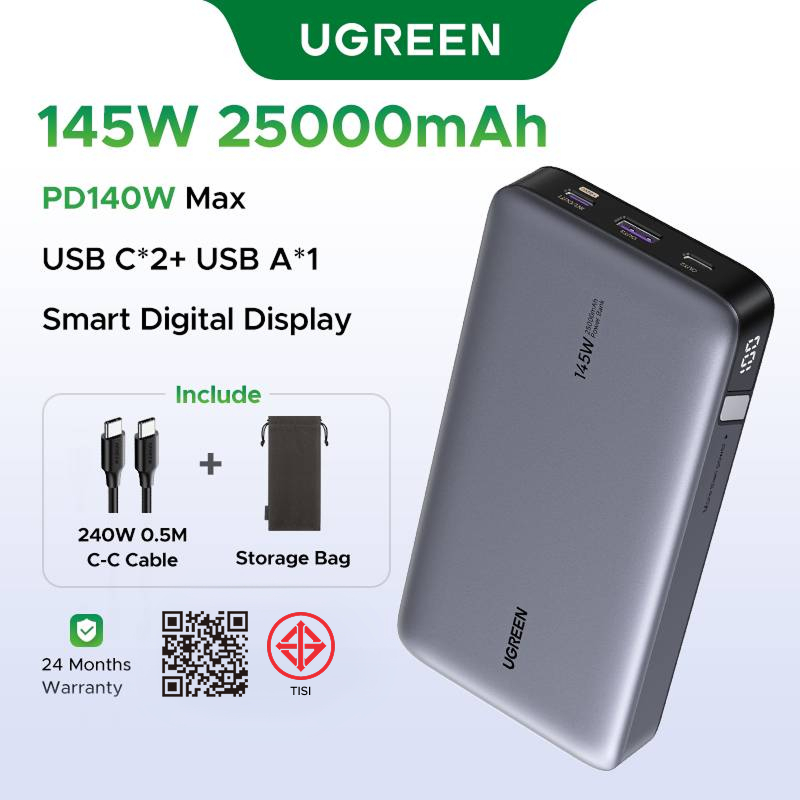 ลด 23%: UGREEN 145W/100W Power Bank