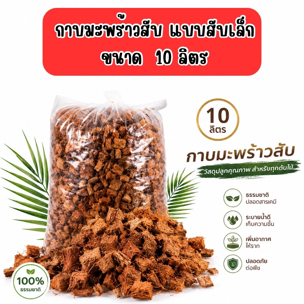 ลดจากก่อนหน้า 18.2% กาบมะพร้าวสับ 10