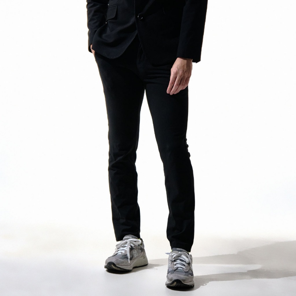 ลด 23%: era-won กางเกงสแลคขายาว ทรงเดฟ Monotone workday (Black Butterfly)