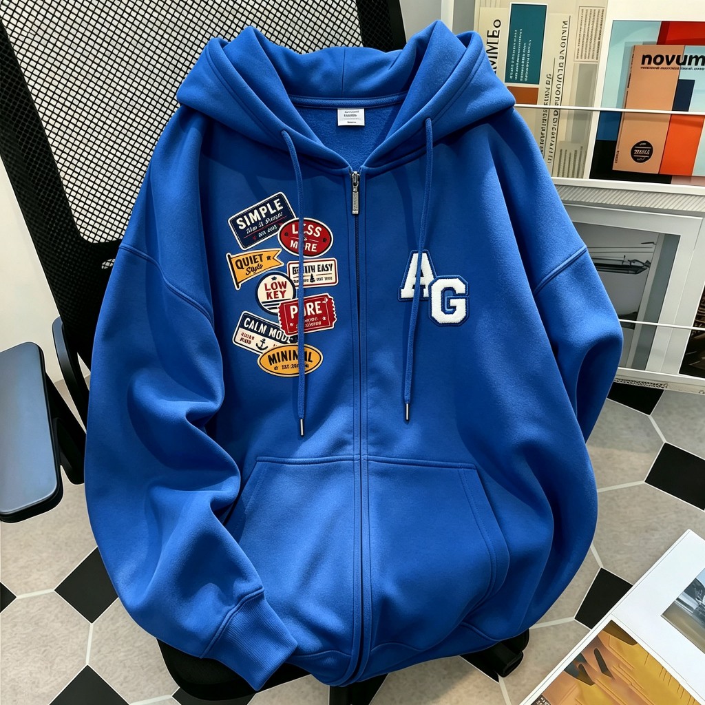 ราคาลดลงใหม่: เสื้อฮู้ดซิปหน้า Oversize