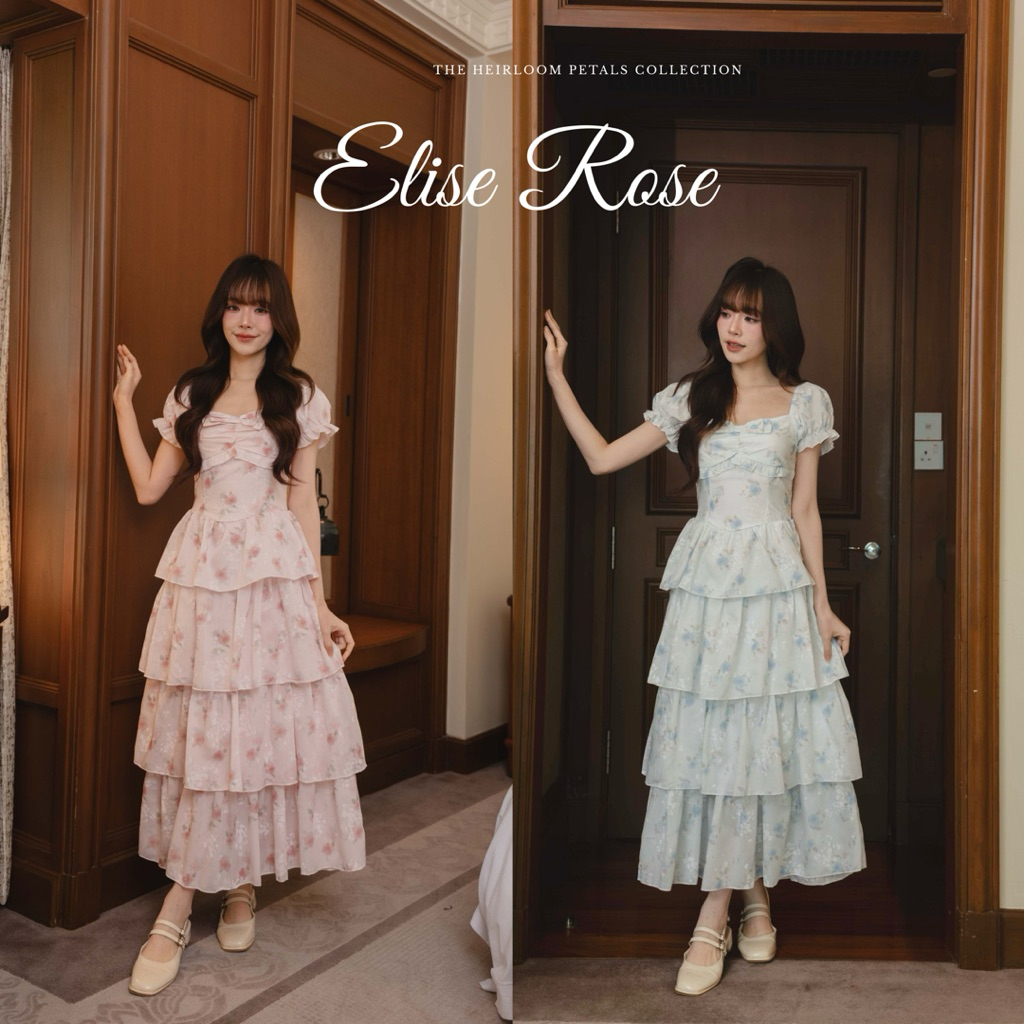 ลด 28%: on.december25 เดรส Elise rose 2