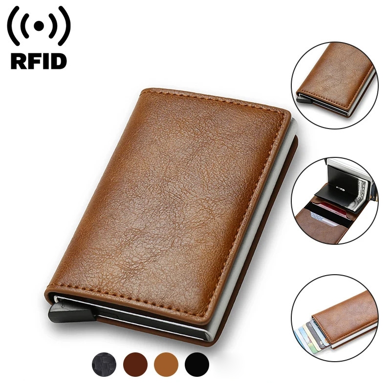 ราคาลดลงใหม่: กระเป๋าสตางค์หนัง RFID