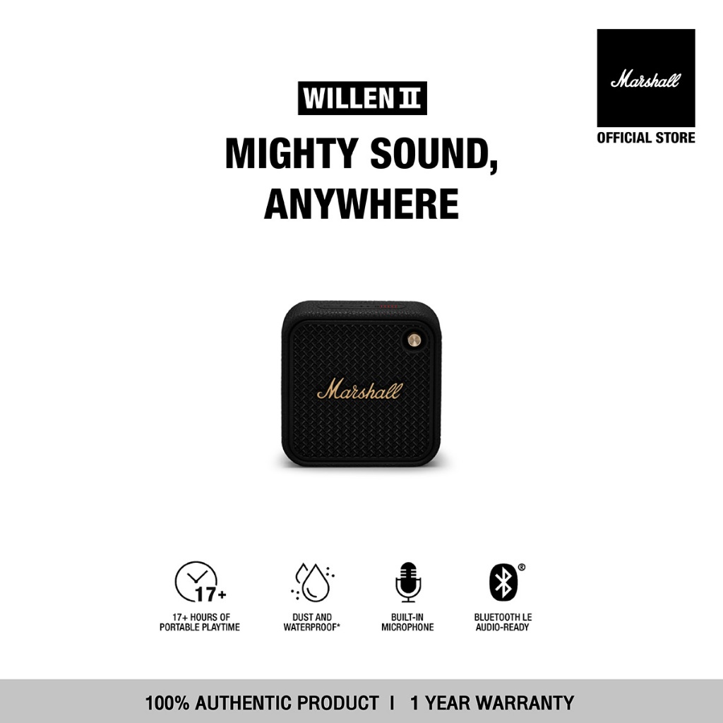 ราคาลดลงใหม่: MARSHALL Willen II Black