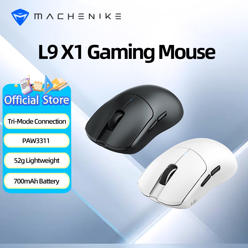 ราคาลดลงใหม่: เมาส์เกมมิ่งไร้สาย Machenike L9 X1 โหมดการใช้งาน