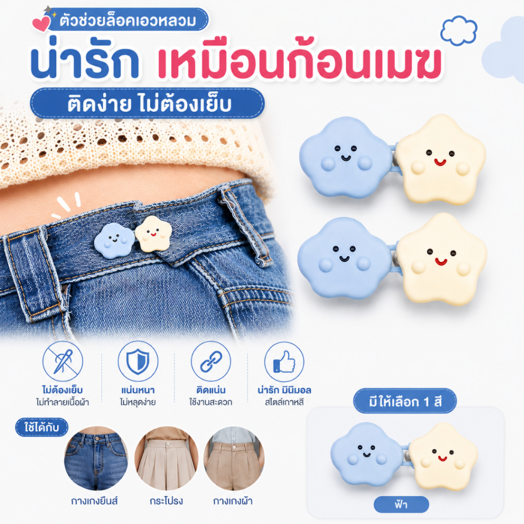 ราคาลดลงใหม่: WP ตะขอปรับเอวกางเกง