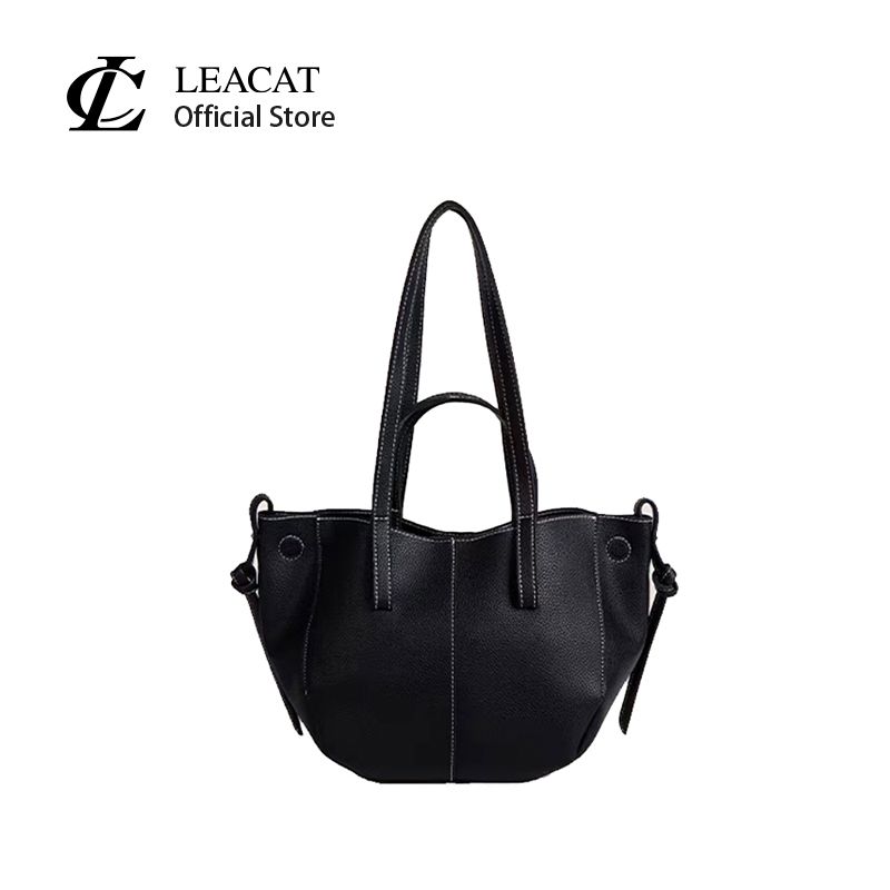 ลด 15.8% Leacat กระเป๋าถือหนังนุ่ม