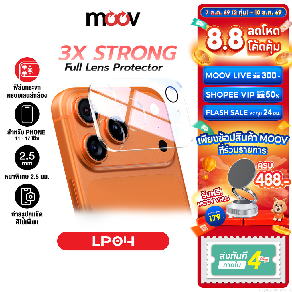 ราคาลดลงใหม่: Moov LP04 ฟิล์มกระจก