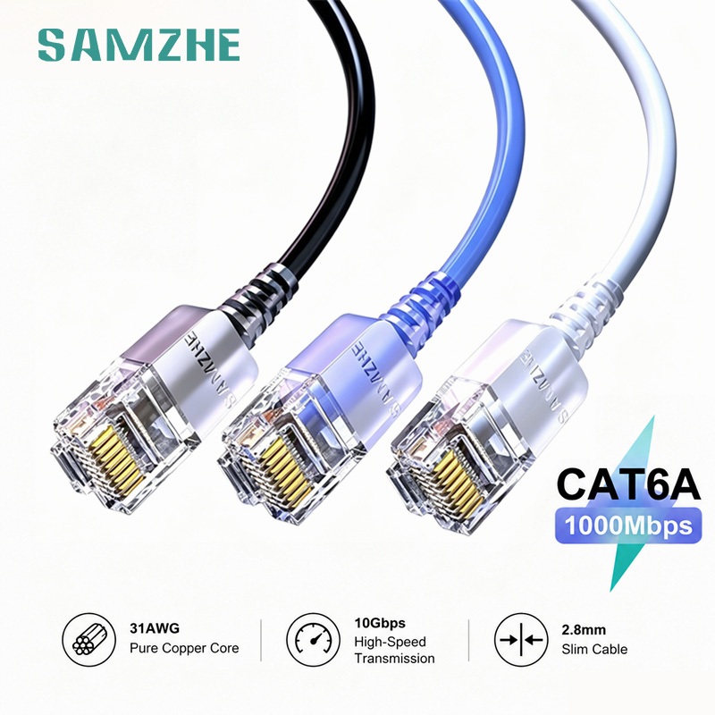 ลด 37%: SAMZHE CAT6A สาย LAN 10Gbps