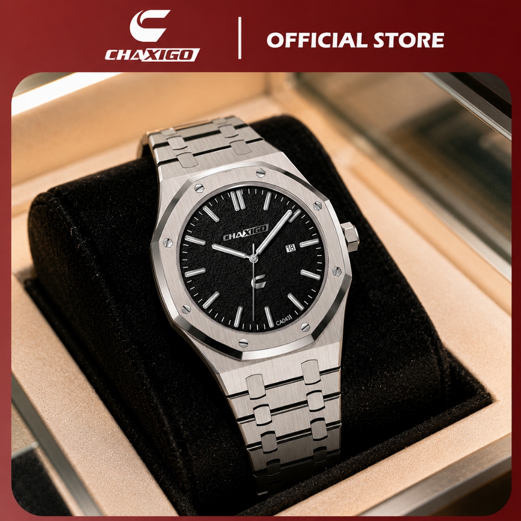 ลด 25%: CHAXIGO นาฬิกาผู้ชาย กันน้ํา 100%