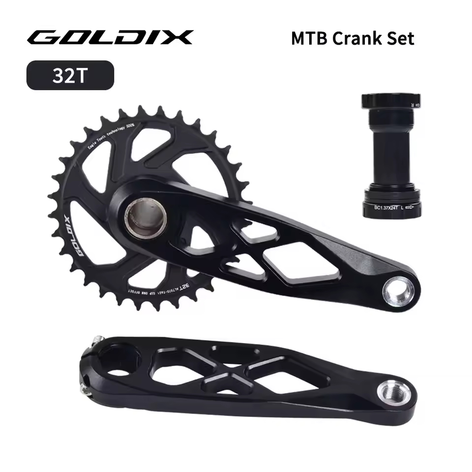 ลด 20%: GOLDIX MTB Crankset BSA 24/165
