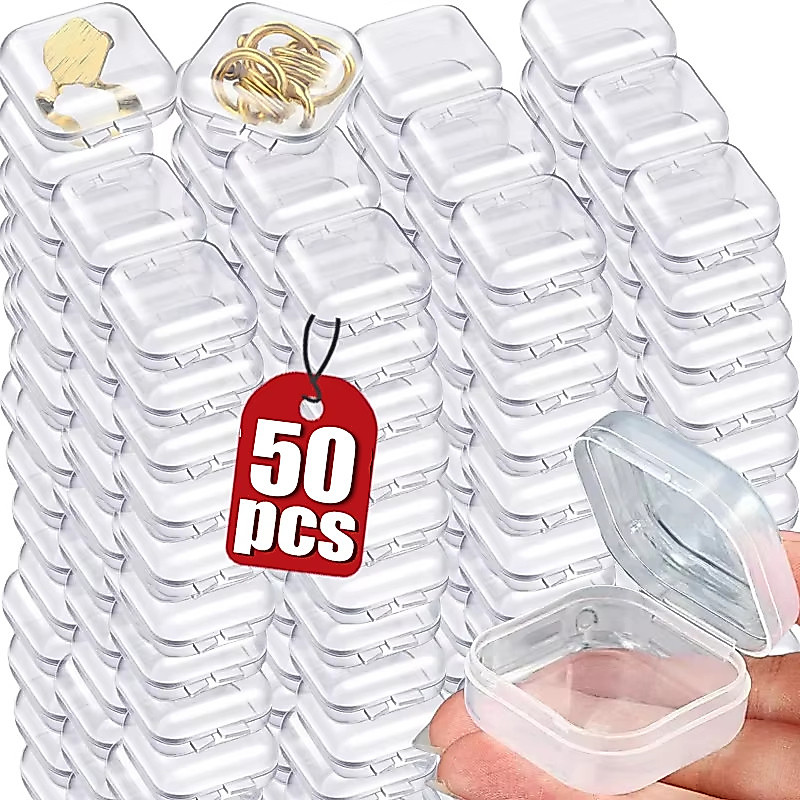 ลด 39%: 50ชิ้นกล่องเครื่องประดับขนาดเล็ก