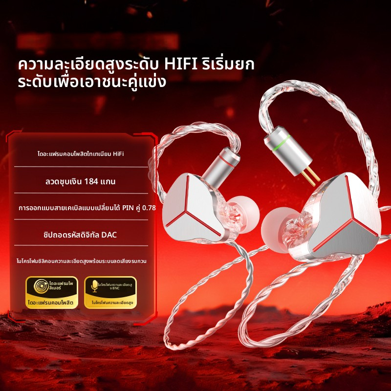 ลด 30%: S300 ชุดหูฟังแบบมีสายสําหรับเล่นเกมโดยเฉพาะฟังเสียงเสื่อม Plug and Play