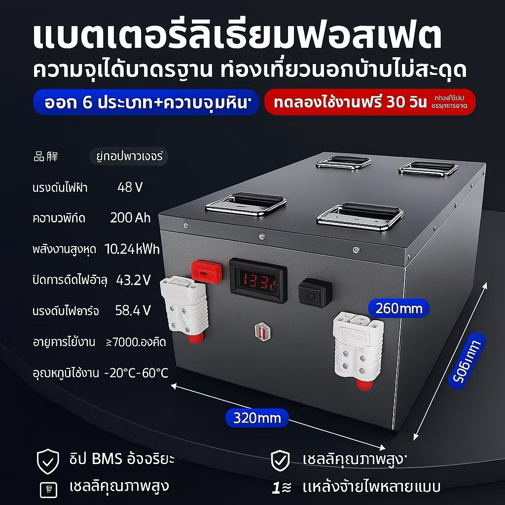 ลด 31%: พร้อมส่งในไทย กล่องใส่ลิเธียม