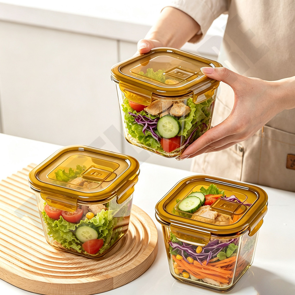 ลด 64%: กล่องข้าวแก้ว ป้องกันการรั่วซึม