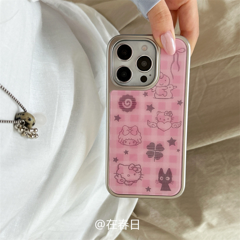 ราคาลดลงใหม่: Huiwanju ลายสก๊อตสีชมพู kt