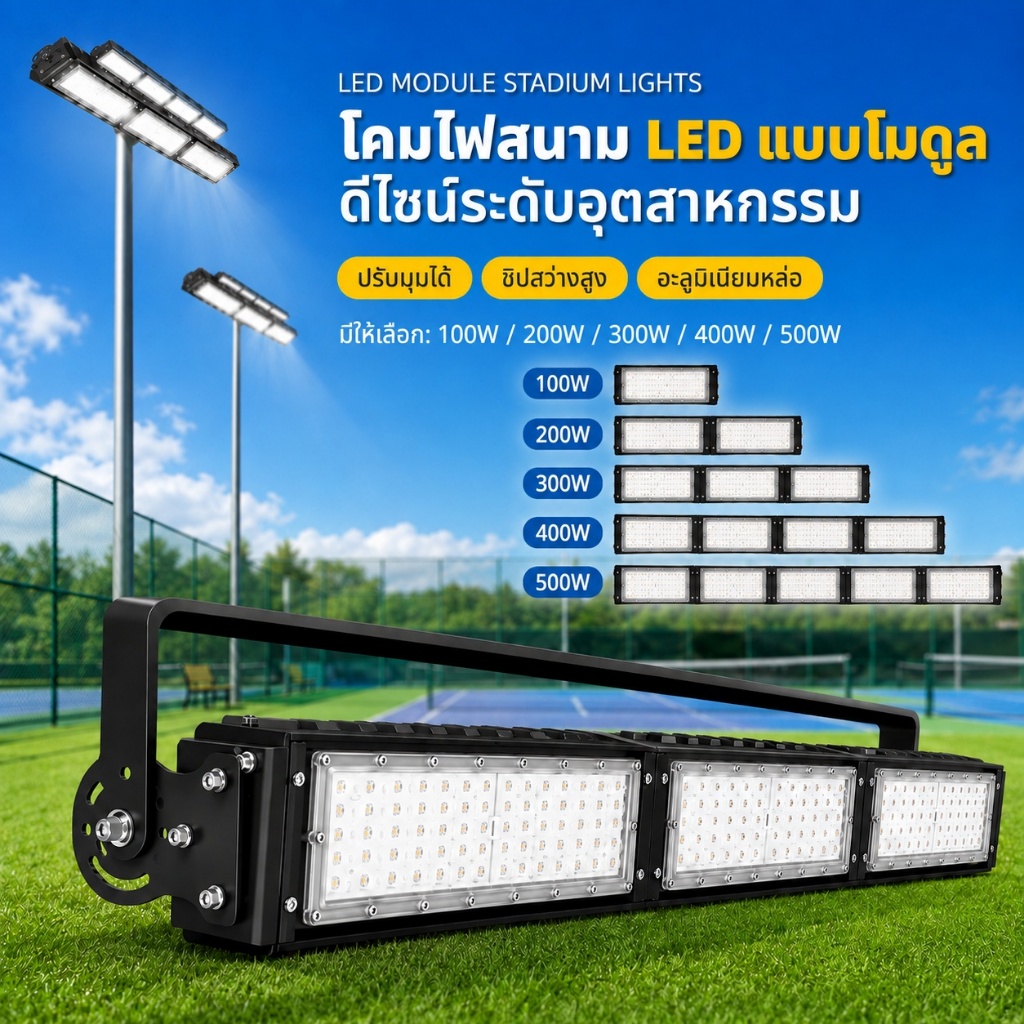 ราคาลดลงใหม่: สปอร์ตไลท์ LED ไฟสนาม LED