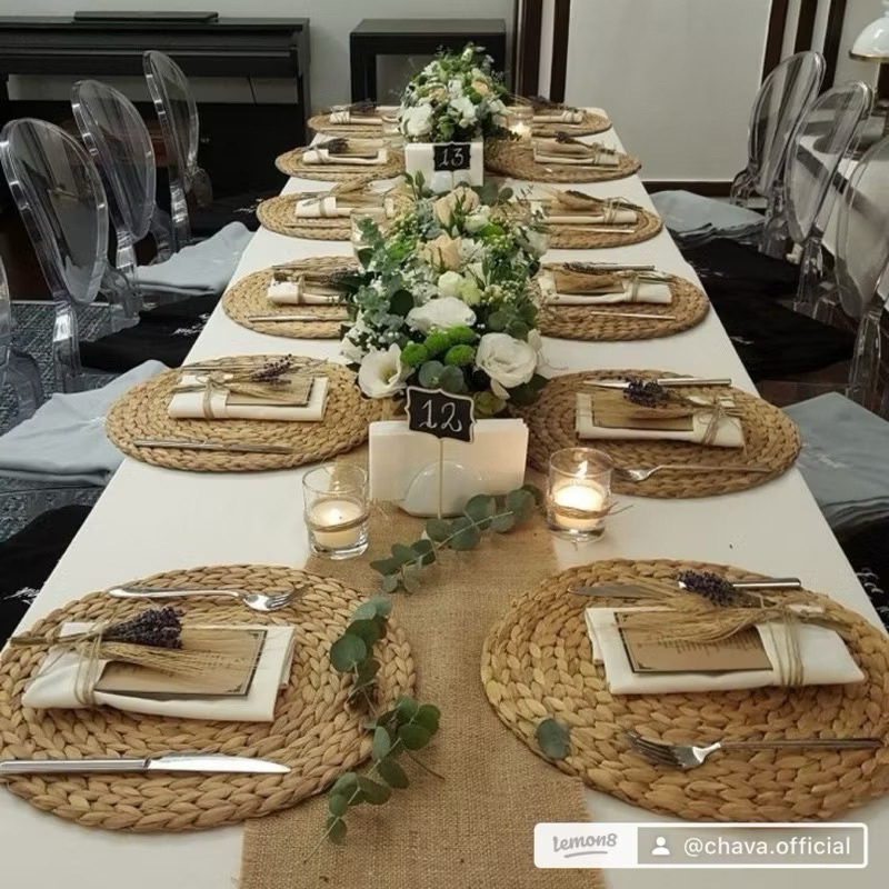 ลด 30%: แผ่นรองจานผักตบชวา ByChava