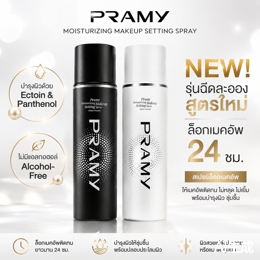 ลด 49%: Pramy Moisturizing Makeup